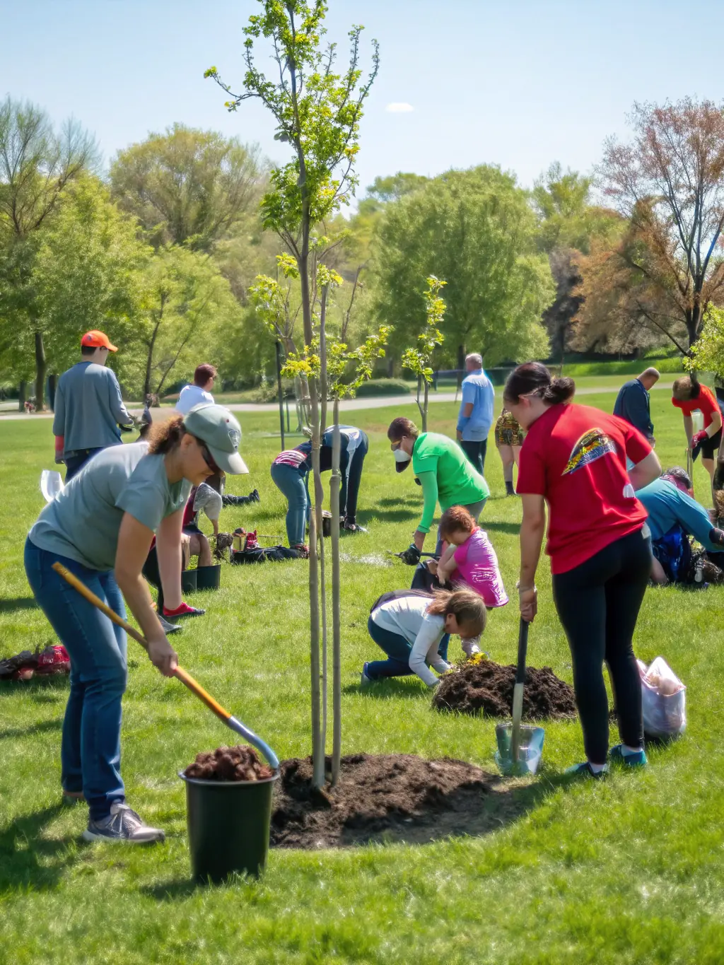 A picture of a community event promoting environmental awareness and sustainability, showcasing eco-friendly practices and local initiatives.